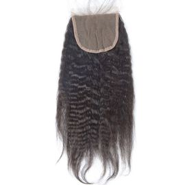 China Do fechamento divisor livre peruano do cabelo humano do fechamento do laço 4x4 do cabelo preto natural fornecedor