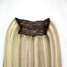 China Grampo destacado da cor no cabelo humano de Remy das extensões do cabelo com reto de seda fornecedor