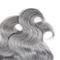 Os pacotes indianos do cabelo humano do Virgin, cabelo cinzento de Ombre empacotam a extremidade completa de dois tons fornecedor