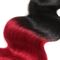 O cabelo malaio colorido da onda do corpo do Weave do cabelo de Ombre empacota extremidades grossas do cabelo fornecedor