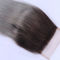 Entregue a 1b amarrado 4x4 cabelo humano não processado do fechamento 100 cinzentos do laço nenhum emaranhado fornecedor