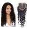 Materiais encaracolados indianos do cabelo humano do Virgin da categoria 8A do fechamento do laço de Brown 4x4 fornecedor