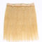 Os halos duráveis da cor do louro #613 lançam no material de seda do cabelo humano da extensão em linha reta 100% do cabelo fornecedor