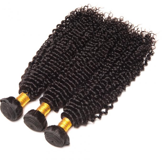 Nenhum Weave não processado encaracolado perverso brasileiro do cabelo humano do Virgin do cabelo 100% do Afro ácido