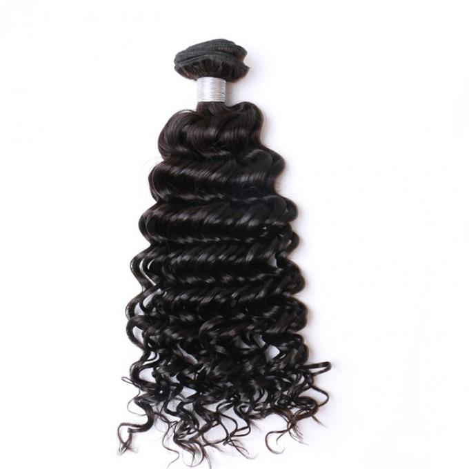 Os pacotes brasileiros do Weave do cabelo, cabelo 100 humano cabelo de 3 pacotes tratam o fechamento