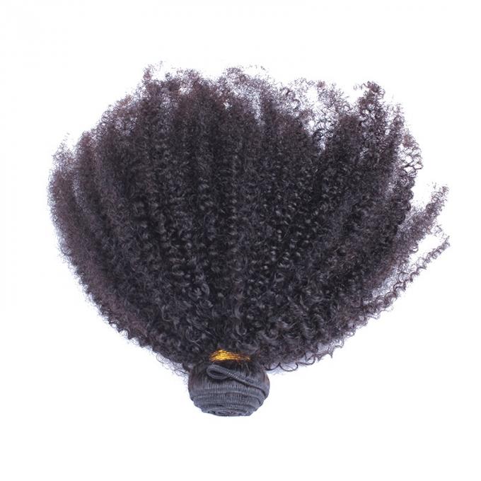Cabelo encaracolado perverso do Afro nenhum derramamento, nenhumas extensões brasileiras Tangling do cabelo humano de 100% 