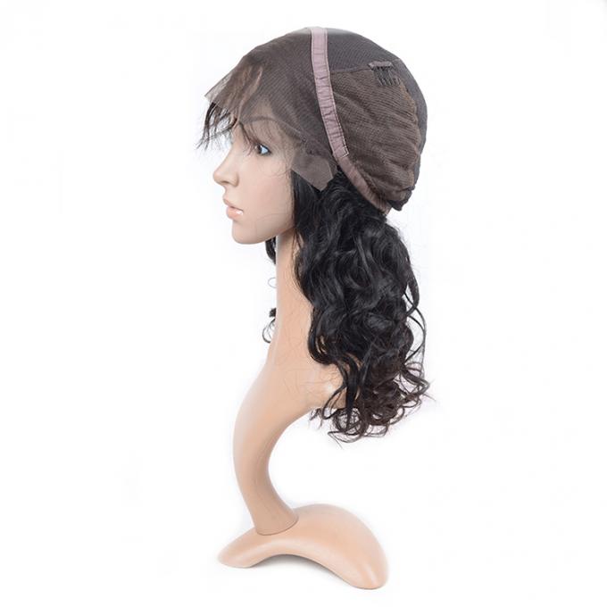 Afrouxe perucas completas do laço de Glueless da onda, cabelo humano do Virgin das perucas 7A do laço de Glueless