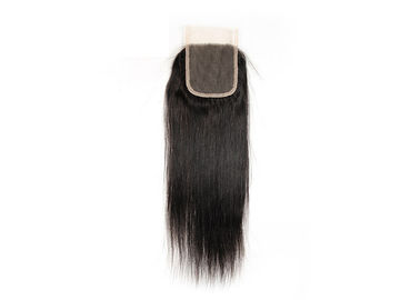 China fechamento suíço do laço do cabelo da parte superior 4x4, fechamento reto do laço do cabelo peruano fornecedor