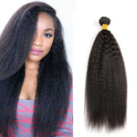 As extensões malaias retas perversos do cabelo do Afro empacotam a categoria 8A nenhuma fibra não sintética