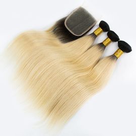 China As extensões completas do cabelo humano da cutícula 8A 1b 613 dobram a trama forte tirada fornecedor
