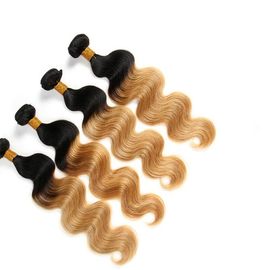 Pacotes do Weave do cabelo de Ombre do Virgin, cabelo do brasileiro de Ombre do tom da onda 3 do corpo