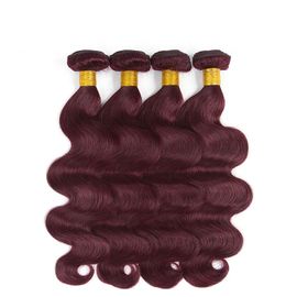 China pacote do cabelo do Virgin da onda do corpo da extensão do Weave do cabelo de Borgonha Ombre da cor 99j nenhum cheiro fornecedor