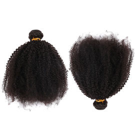 China Do Virgin brasileiro perverso do cabelo encaracolado do Afro o cabelo humano empacota a cor preta natural nenhum emaranhado fornecedor
