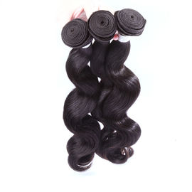 China Os pacotes brasileiros do cabelo da onda do corpo, Weave do cabelo 100 humano empacotam 12&quot; - 30&quot; fornecedor