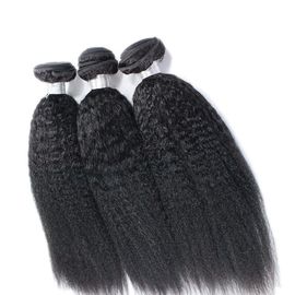 China O cabelo humano do Virgin reto perverso da categoria 8A não empacota nenhum preto natural da extensão do cabelo do cheiro fornecedor