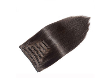 A cor #2 pode ser grampo macio liso de seda de Restyled na extensão do cabelo de Europa da extensão do cabelo para o cabeleireiro 18" 20" 22" 24" fornecedor