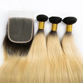 As extensões completas do cabelo humano da cutícula 8A 1b 613 dobram a trama forte tirada fornecedor