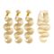 Pacotes louros de Ombre da onda do corpo, 613 extensões louras do cabelo de Ombre fornecedor
