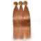 O material cru do cabelo do cabelo brasileiro reto da cor #30 pode ser ondulado 12&quot; a 26&quot; delicado de seda derramado livre fornecedor