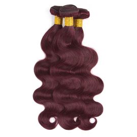 pacote do cabelo do Virgin da onda do corpo da extensão do Weave do cabelo de Borgonha Ombre da cor 99j nenhum cheiro fornecedor