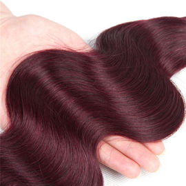 pacote do cabelo do Virgin da onda do corpo da extensão do Weave do cabelo de Borgonha Ombre da cor 99j nenhum cheiro fornecedor