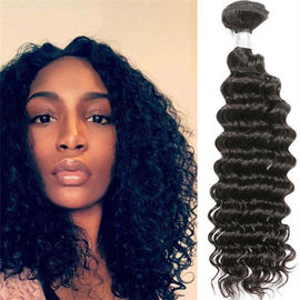 O Weave consideravelmente brandamente profundamente peruano do cabelo empacota a máquina dobro de trama escolhe o cabelo tirado fornecedor