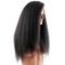Retos perversos de Yaki das perucas cruas do cabelo humano do laço da parte dianteira do cabelo do Virgin alisam e brilho fornecedor