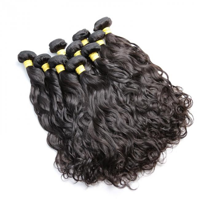 O cabelo humano brasileiro da onda natural empacota para o cabelo longo das mulheres negras/o derramamento livre