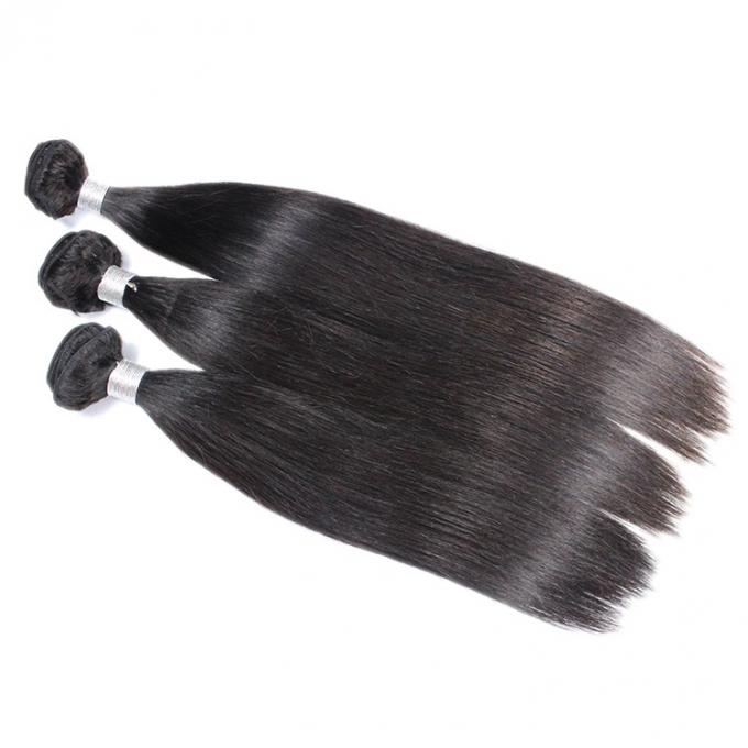 O cabelo humano peruano reto empacota extensões do cabelo da categoria 7A nenhum emaranhado